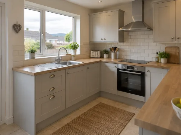 Professionally fitted kitchen by kitchen fitters serving Kinmel Bay, North Wales