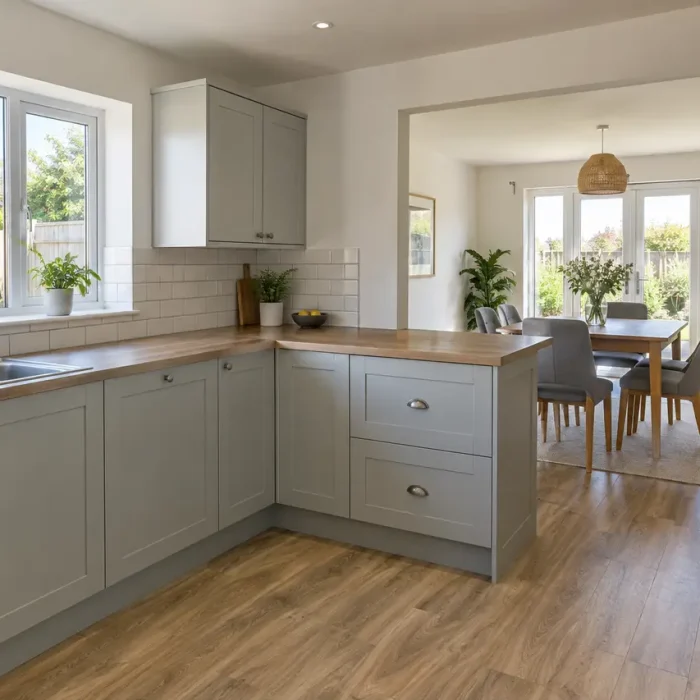 Open-plan kitchen and dining renovation for a Kinmel Bay property